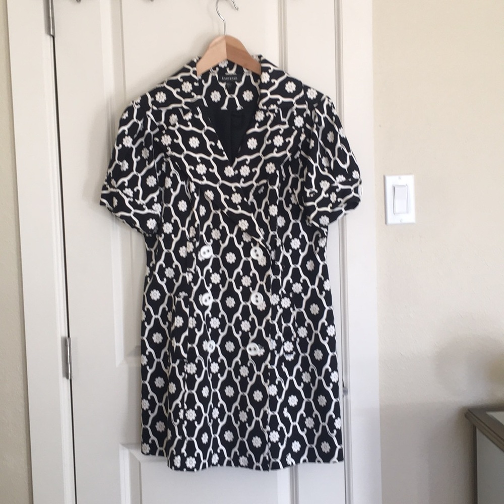 Bebe patterned coat dress